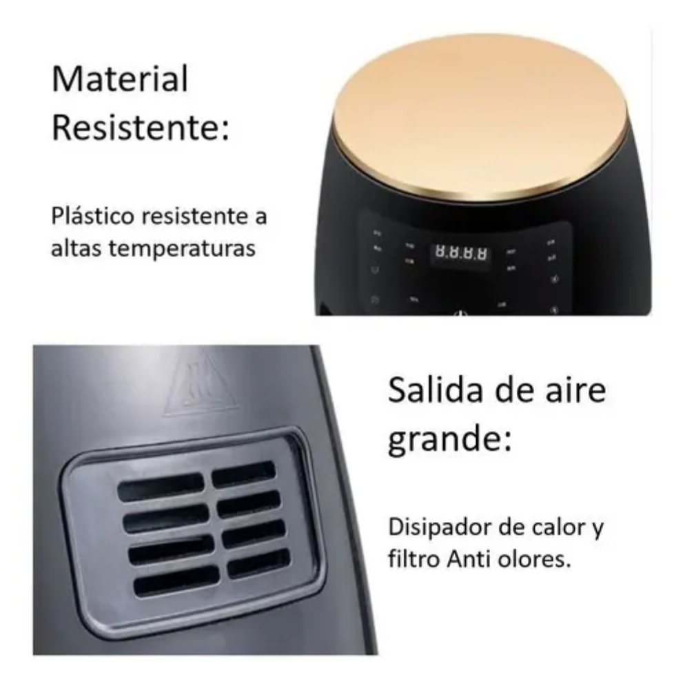 Freidora de Aire Digital 6 Litros | Cocina Más Saludable y Deliciosa