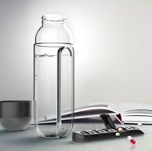 Botella de Agua con Pastillero Semanal