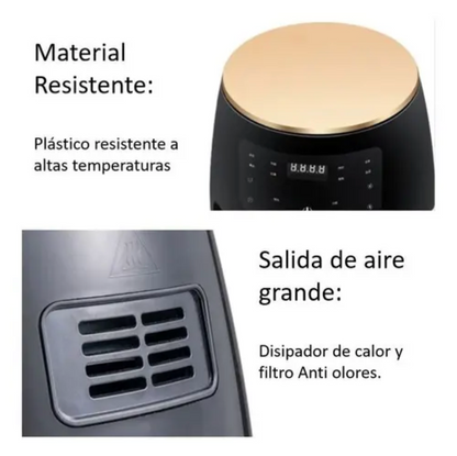 Freidora de Aire Digital 6 Litros | Cocina Más Saludable y Deliciosa