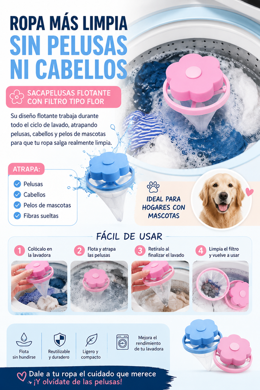 FILTRO ATRAPELUSA LAVADORA™ MODA