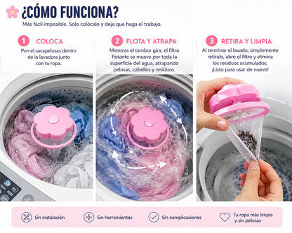 FILTRO ATRAPELUSA LAVADORA™ MODA