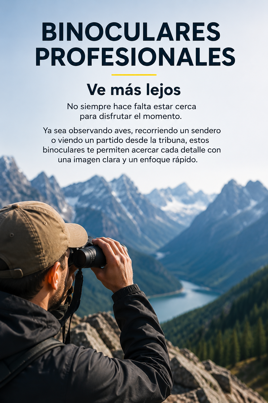 Binocular profesional largo alcance