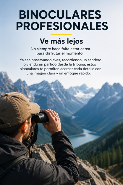 Binocular profesional largo alcance