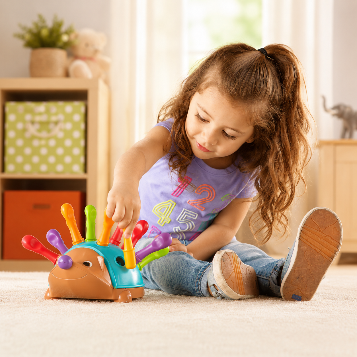 JUGUETE ERIZO MOTRICIDAD FINA MONTESSORI