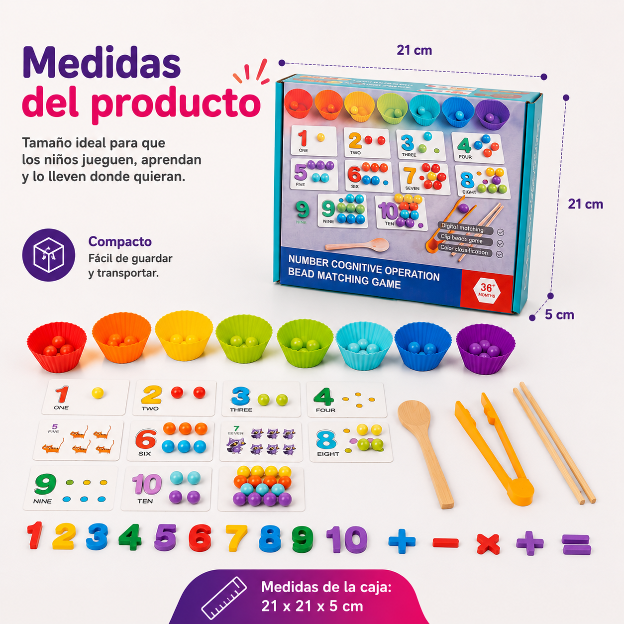 JUEGO DE MATEMATICAS MONTESSORI  NIÑOS
