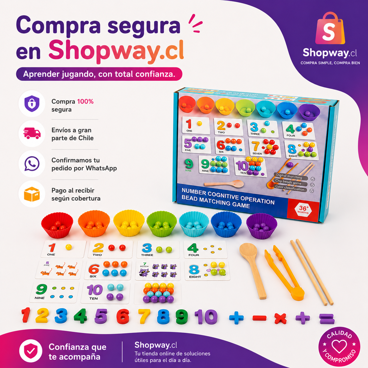 JUEGO DE MATEMATICAS MONTESSORI  NIÑOS