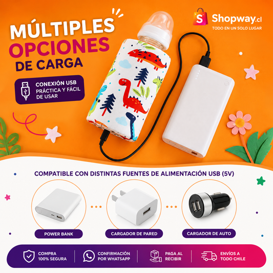 CALENTADOR DE MAMADERAS PORTATIL USB
