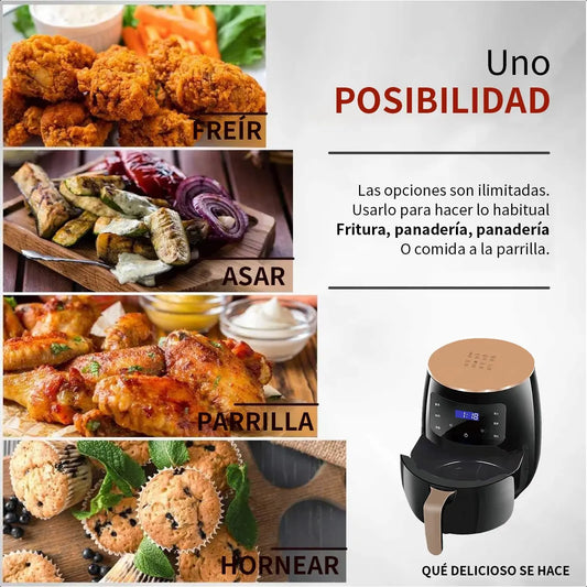 Freidora de Aire Digital 6 Litros | Cocina Más Saludable y Deliciosa