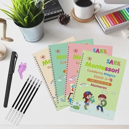 Set Cuaderno Magic Caligrafia Montessori